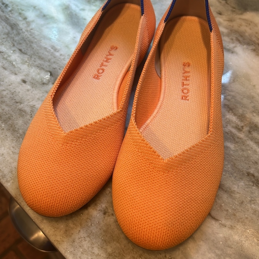 Rothy's Women's Orange rounded toe Flats - Picture 11 of 11